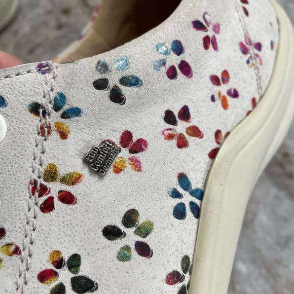 Finn Comfort Altea Sneakers Suede Leather Floral Made in Germany size 41 - Picture 7 of 12